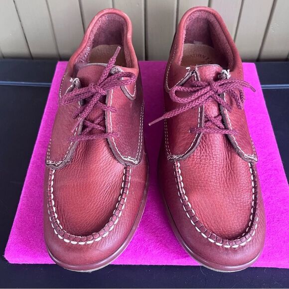 Skateboards Endicott Johnson Red Leather stitched Shoe 8 - Picture 1 of 11